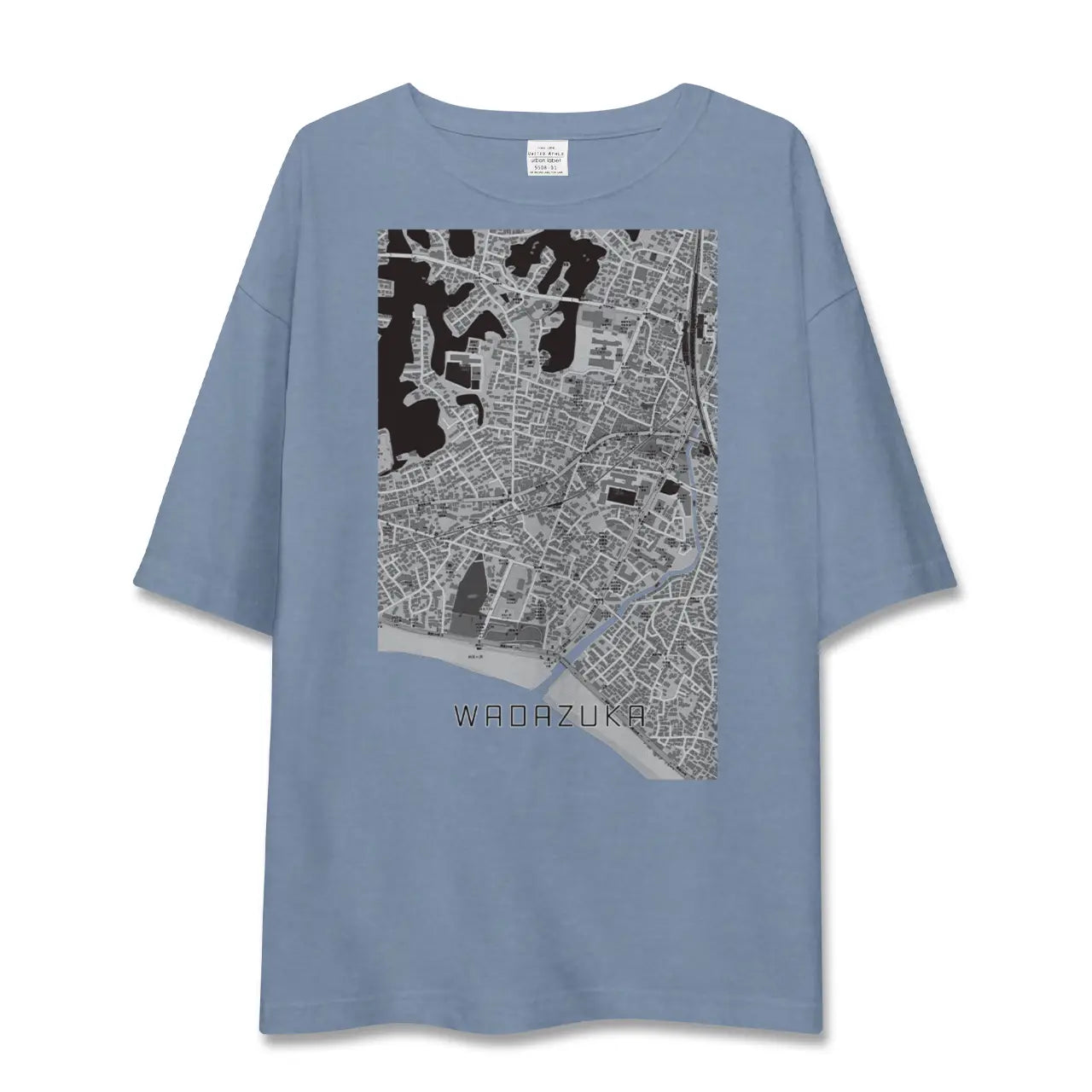 【和田塚（神奈川県）】地図柄ビッグシルエットTシャツ