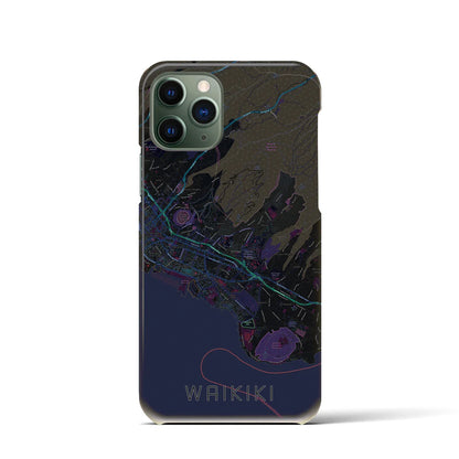 【ワイキキ2（アメリカ）】地図柄iPhoneケース（バックカバータイプ）