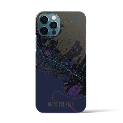 【ワイキキ2（アメリカ）】地図柄iPhoneケース（バックカバータイプ）