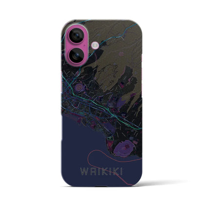 【ワイキキ2（アメリカ）】地図柄iPhoneケース（バックカバータイプ）