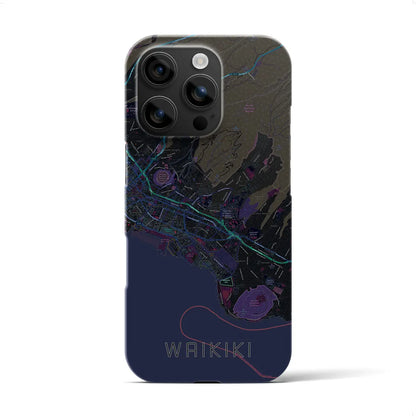 【ワイキキ2（アメリカ）】地図柄iPhoneケース（バックカバータイプ）