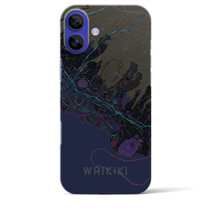 【ワイキキ2（アメリカ）】地図柄iPhoneケース（バックカバータイプ）