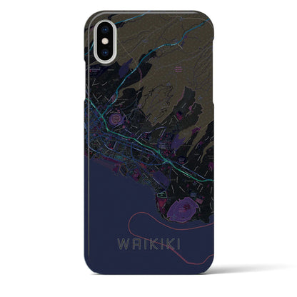【ワイキキ2（アメリカ）】地図柄iPhoneケース（バックカバータイプ）