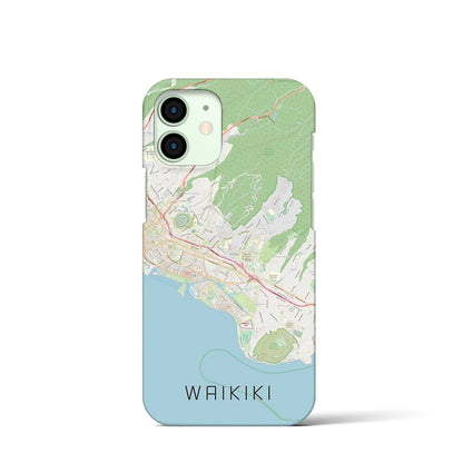 【ワイキキ2（アメリカ）】地図柄iPhoneケース（バックカバータイプ）