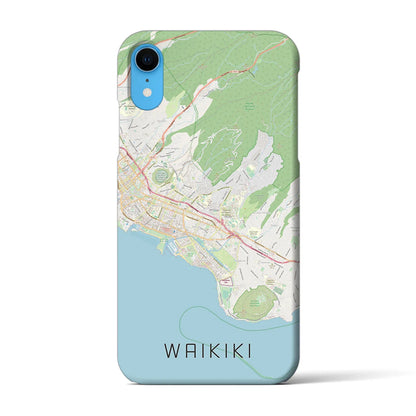 【ワイキキ2（アメリカ）】地図柄iPhoneケース（バックカバータイプ）