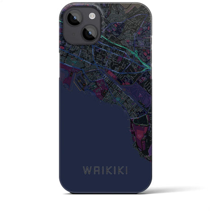 【ワイキキ（アメリカ）】地図柄iPhoneケース（バックカバータイプ）