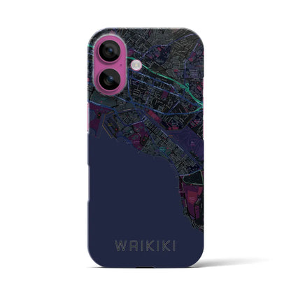 【ワイキキ（アメリカ）】地図柄iPhoneケース（バックカバータイプ）