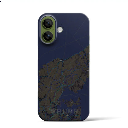 【輪島（石川県）】地図柄iPhoneケース（バックカバータイプ）