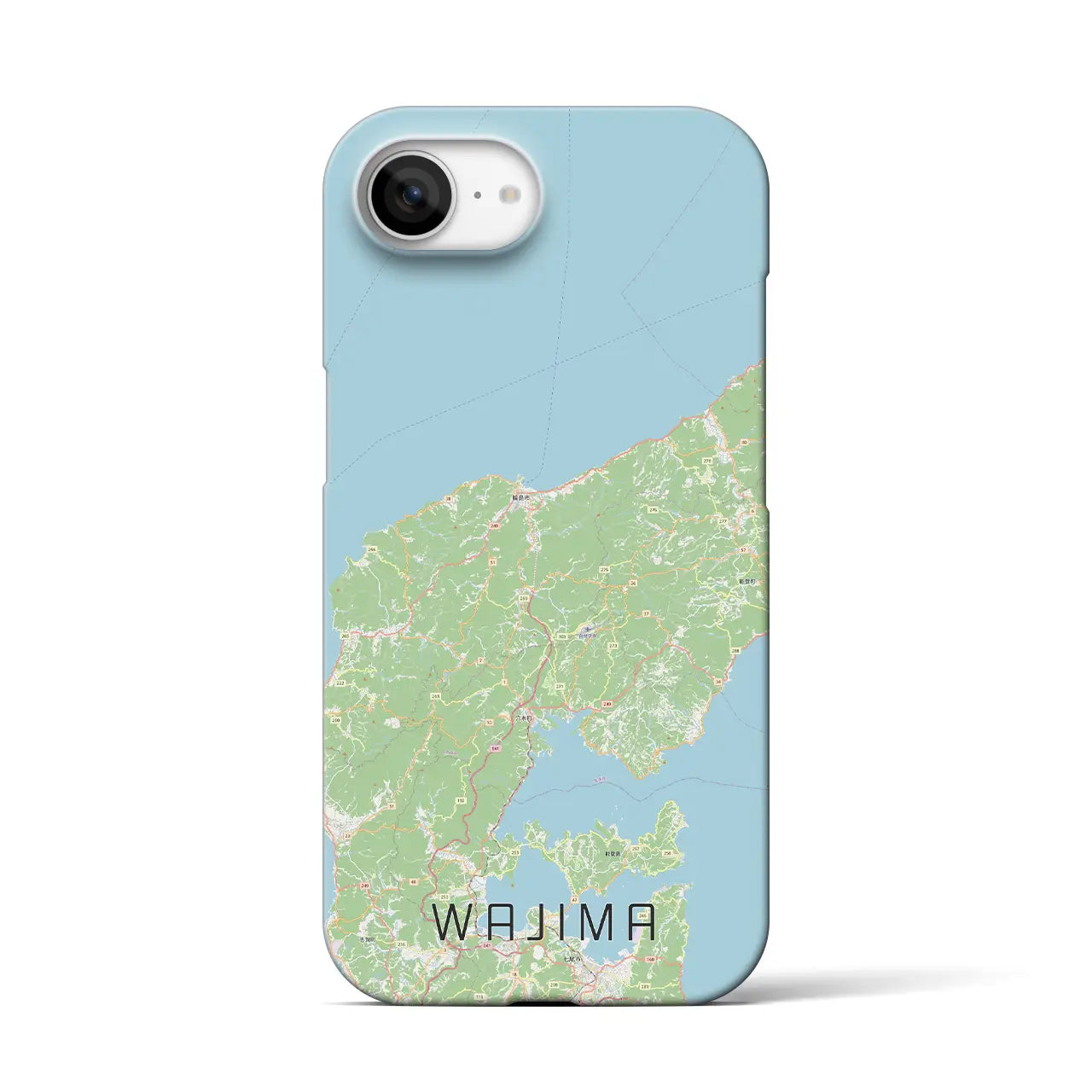 【輪島（石川県）】地図柄iPhoneケース（バックカバータイプ）