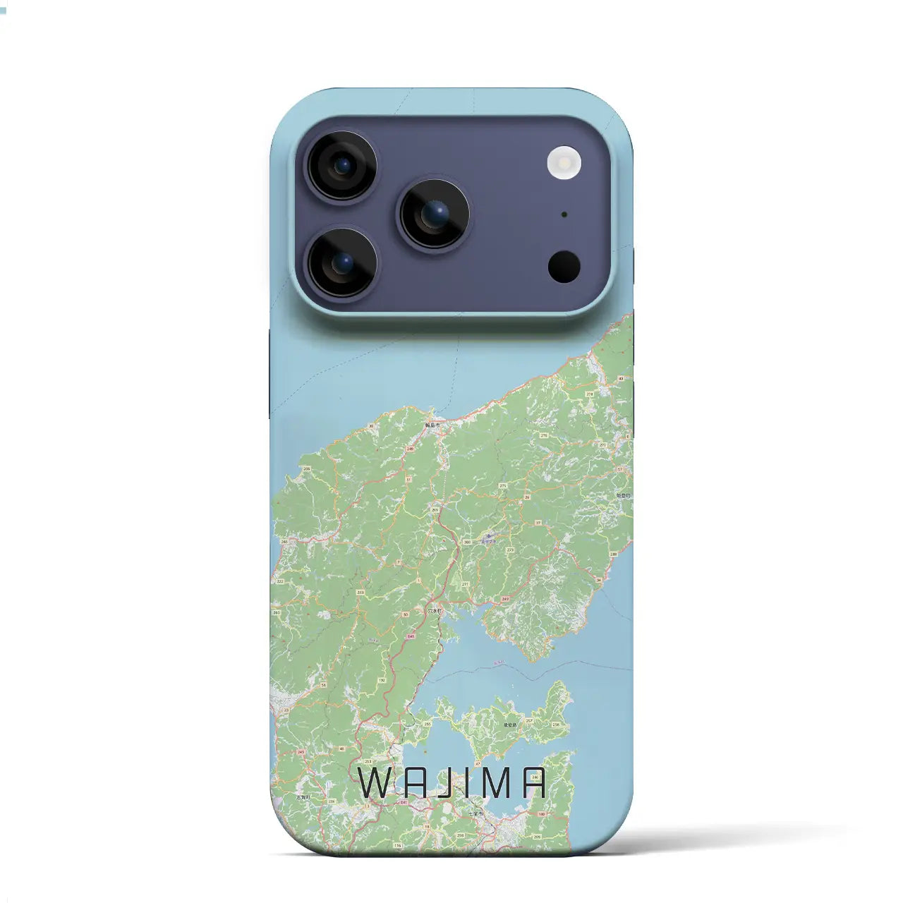 【輪島（石川県）】地図柄iPhoneケース（バックカバータイプ）