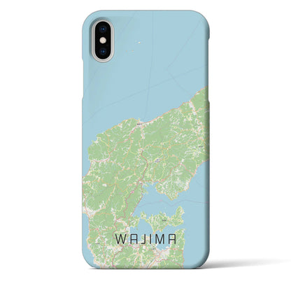 【輪島（石川県）】地図柄iPhoneケース（バックカバータイプ）
