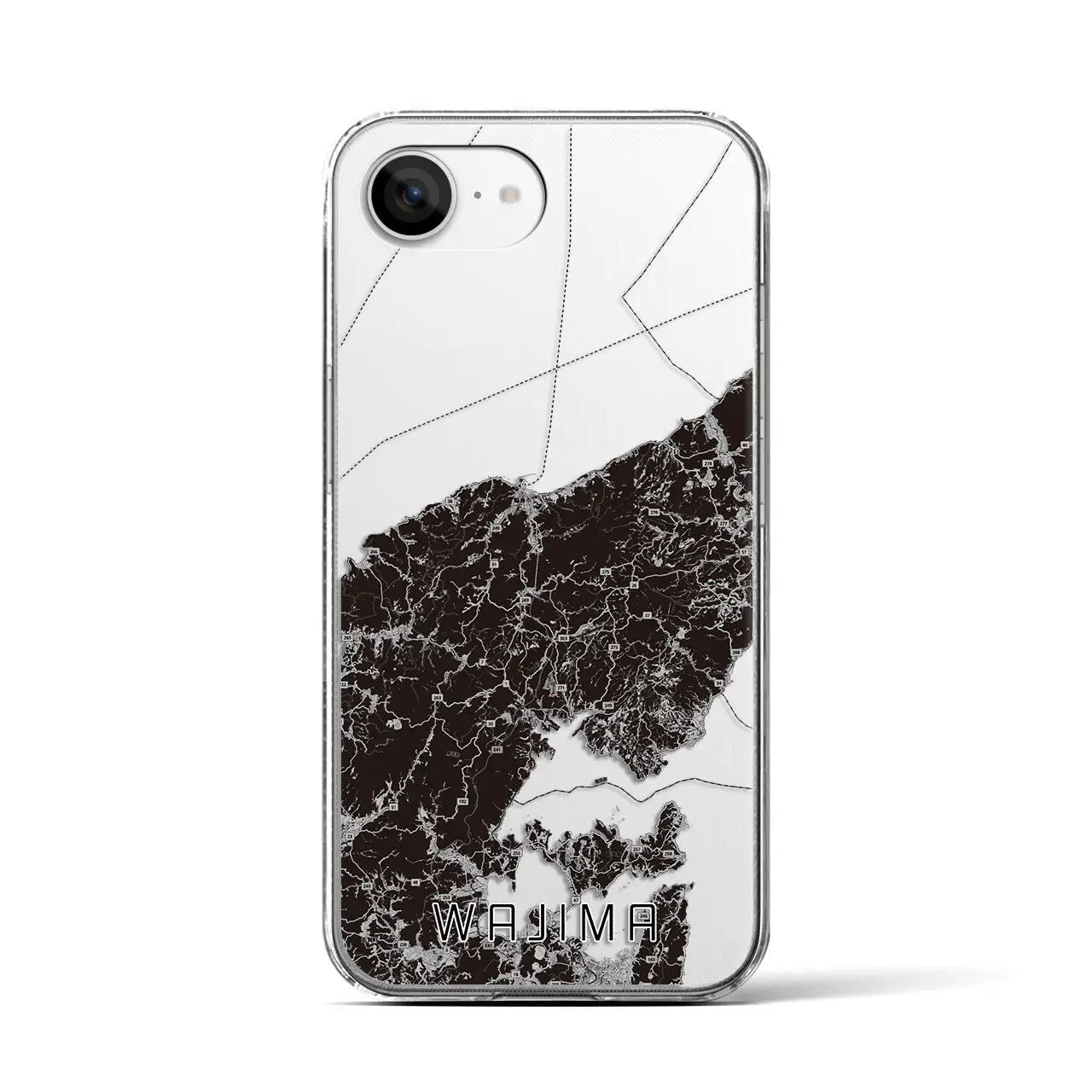 【輪島（石川県）】地図柄iPhoneケース（クリアタイプ）