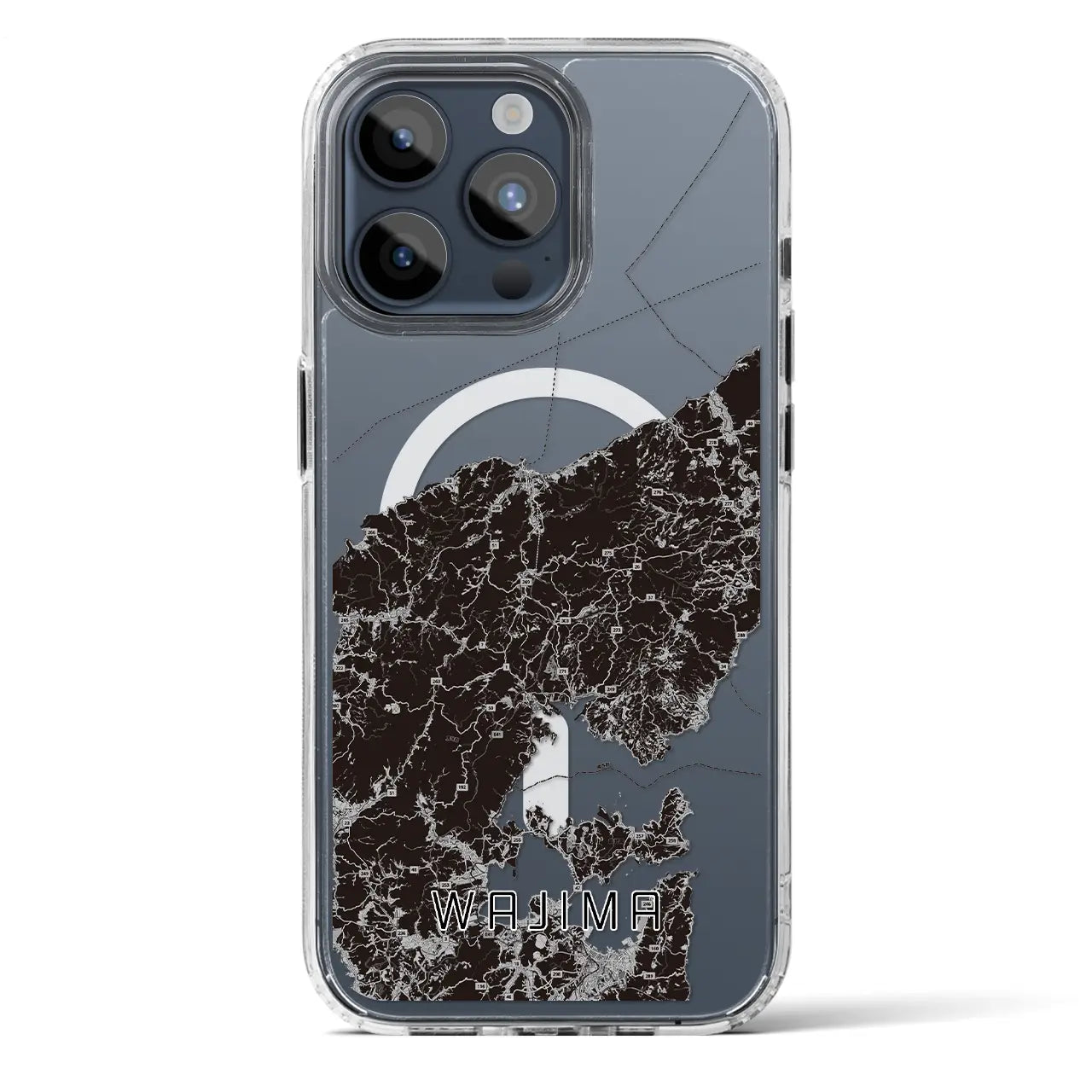 【輪島（石川県）】地図柄iPhoneケース（MagSafeタイプ）