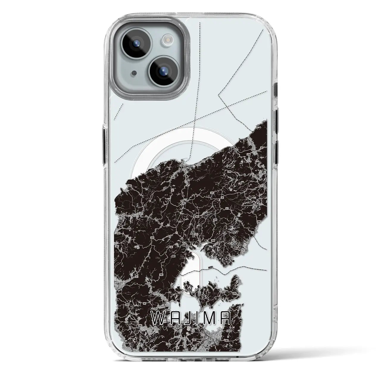 【輪島（石川県）】地図柄iPhoneケース（MagSafeタイプ）