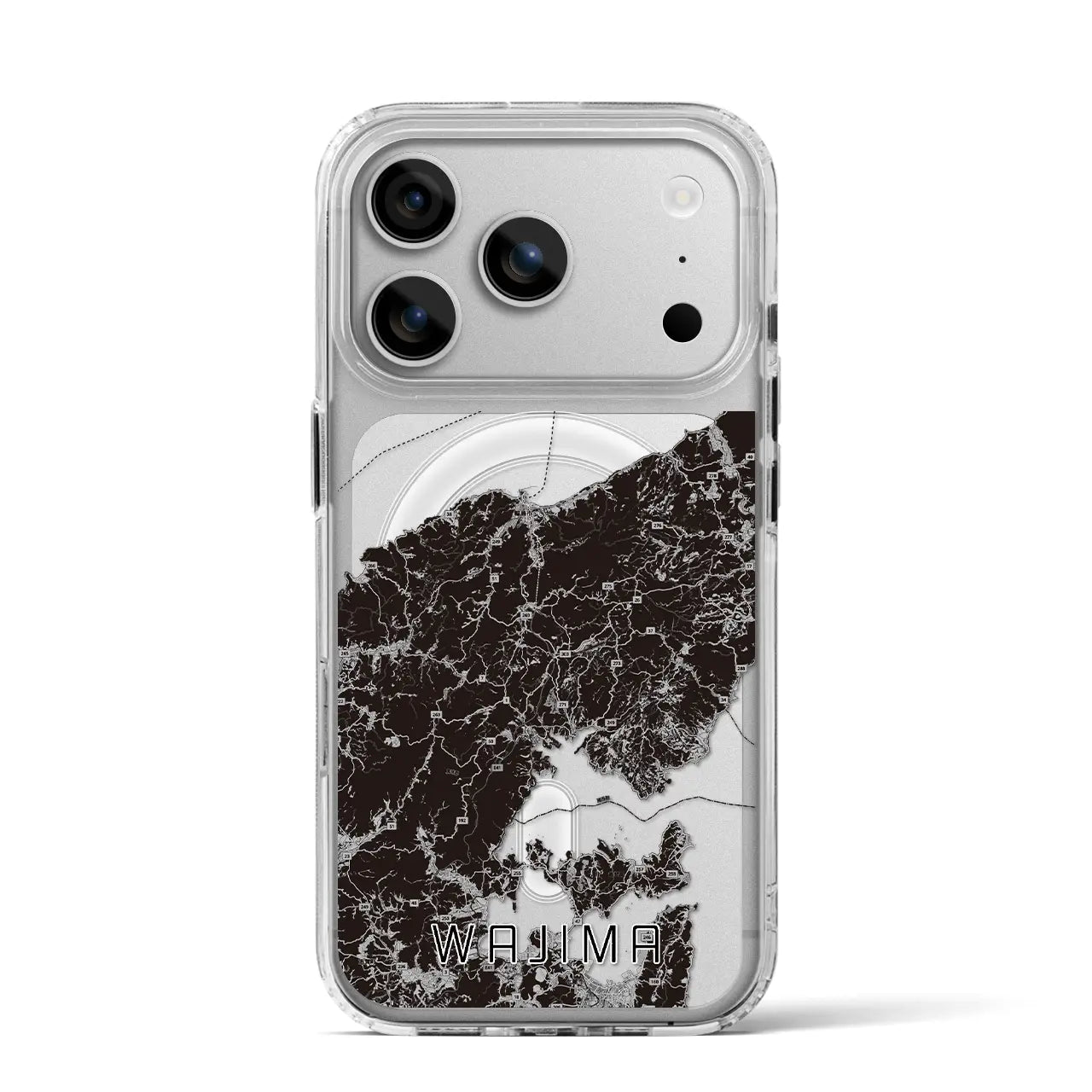 【輪島（石川県）】地図柄iPhoneケース（MagSafeタイプ）