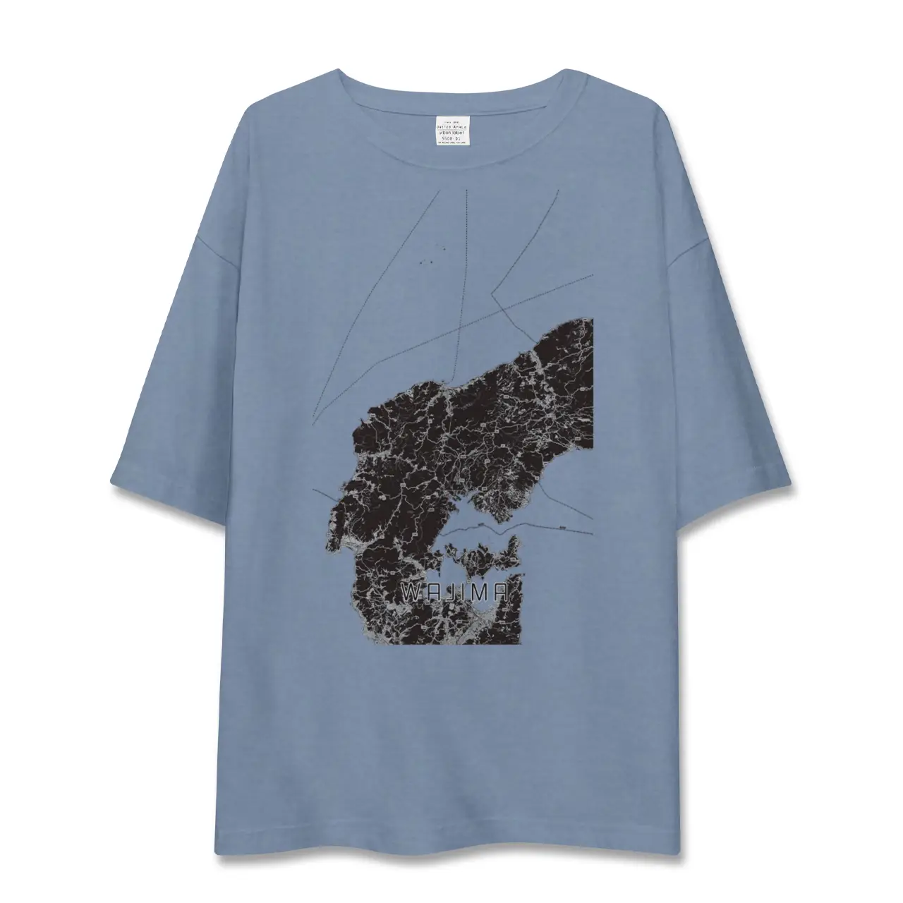 【輪島（石川県）】地図柄ビッグシルエットTシャツ
