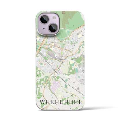 【若葉台（神奈川県）】地図柄iPhoneケース（バックカバータイプ）