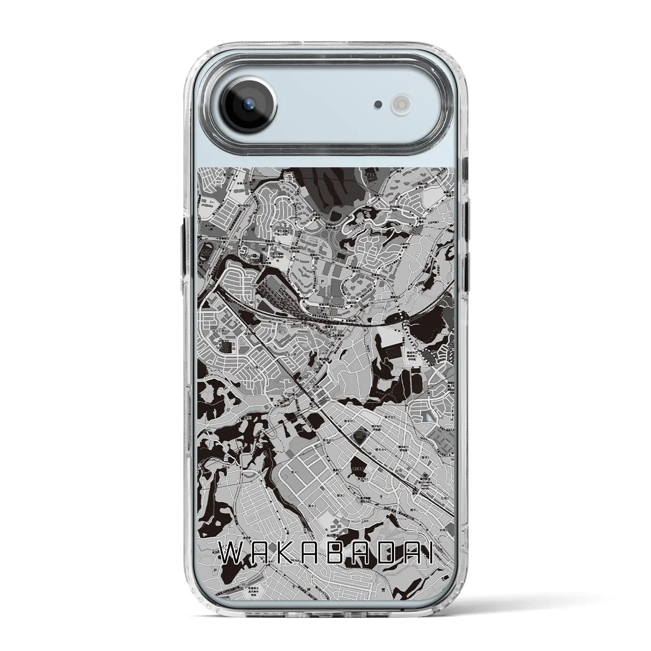 【若葉台（神奈川県）】地図柄iPhoneケース（MagSafeタイプ）