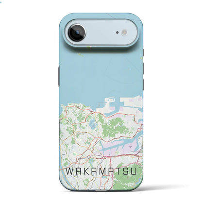 【若松（福岡県）】地図柄iPhoneケース（バックカバータイプ）