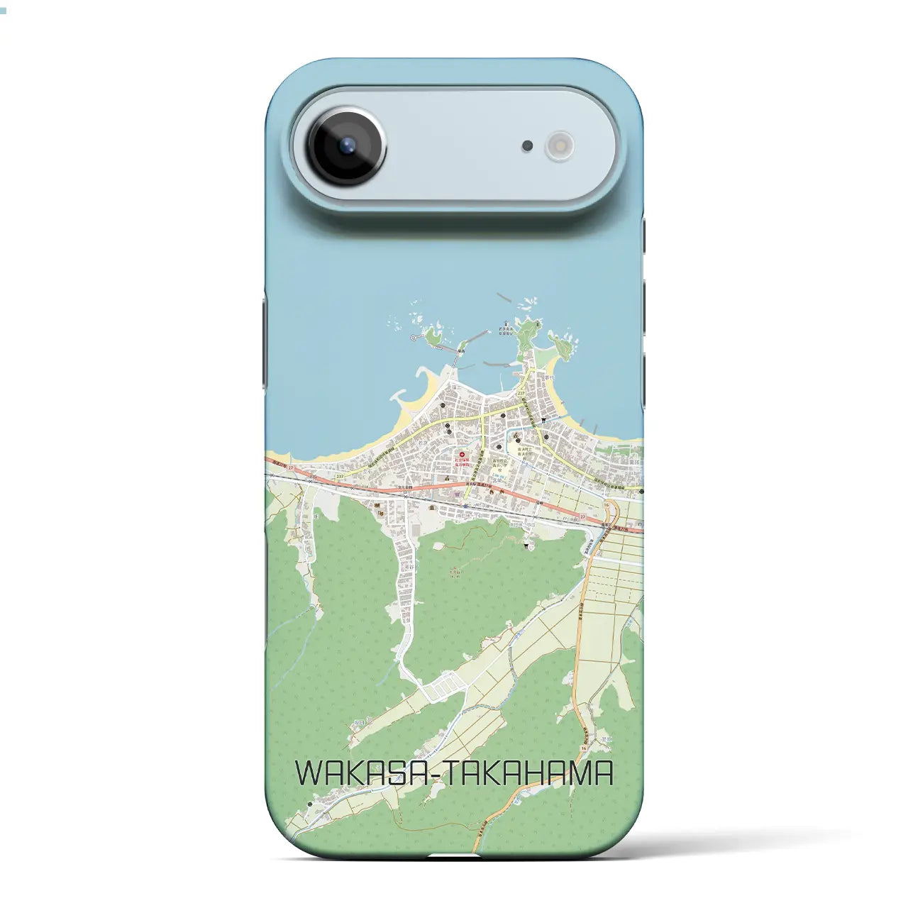 【若狭高浜（福井県）】地図柄iPhoneケース（バックカバータイプ）