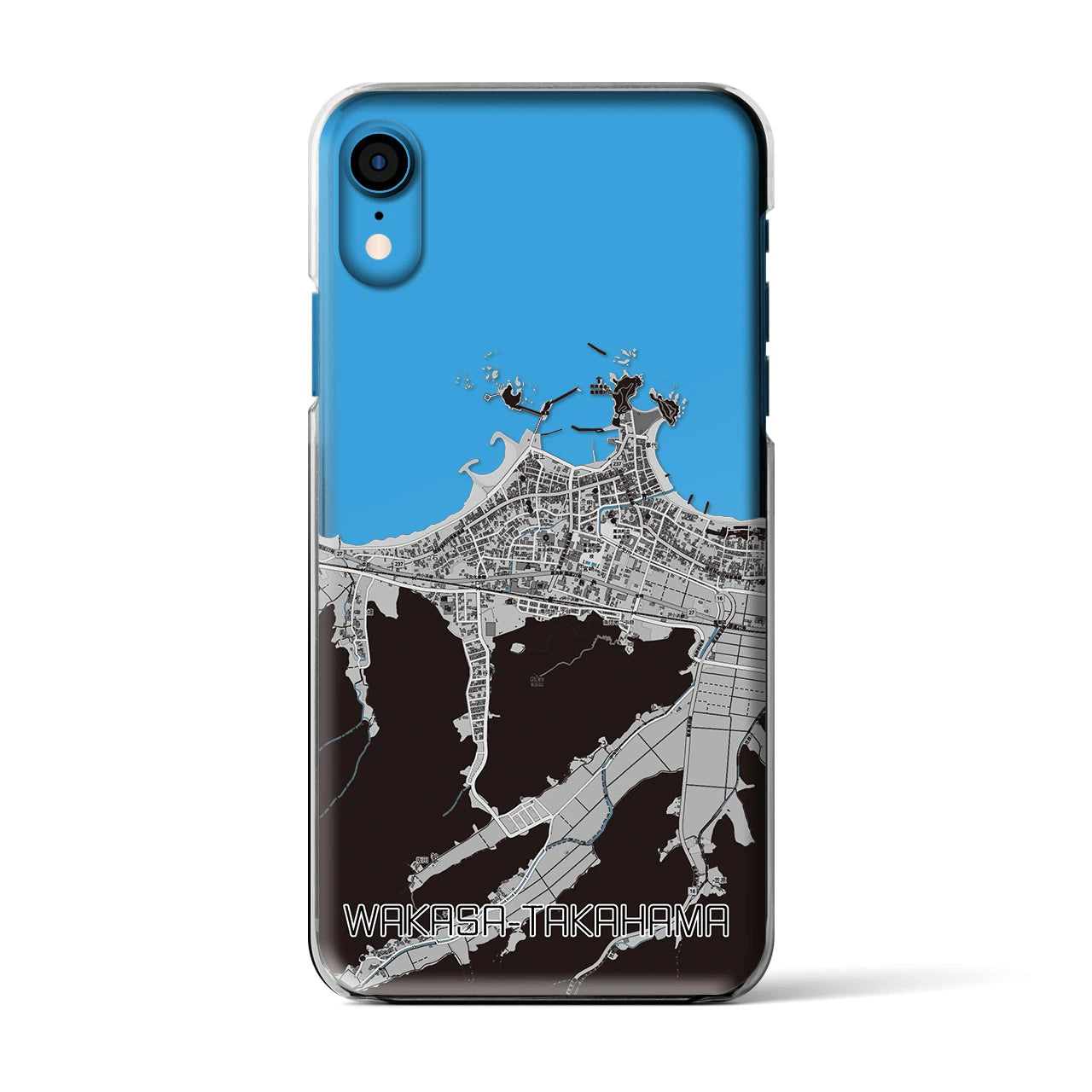 【若狭高浜（福井県）】地図柄iPhoneケース（クリアタイプ）