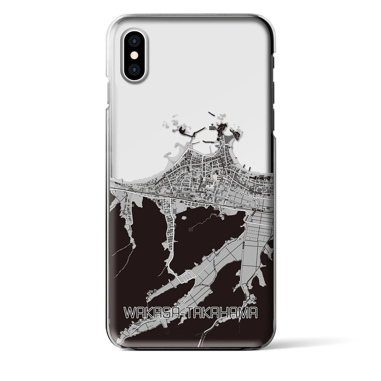 【若狭高浜（福井県）】地図柄iPhoneケース（クリアタイプ）