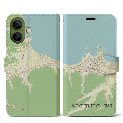 【若狭高浜（福井県）】地図柄iPhoneケース（手帳タイプ）