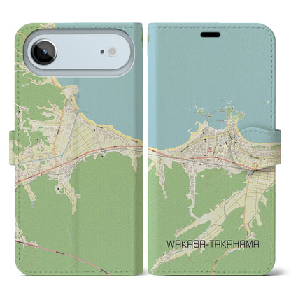 【若狭高浜（福井県）】地図柄iPhoneケース（手帳タイプ）