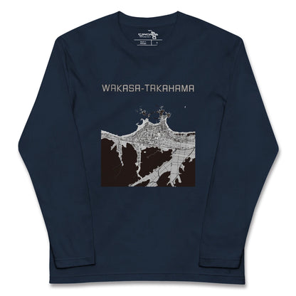 【若狭高浜（福井県）】地図柄ロングスリーブTシャツ
