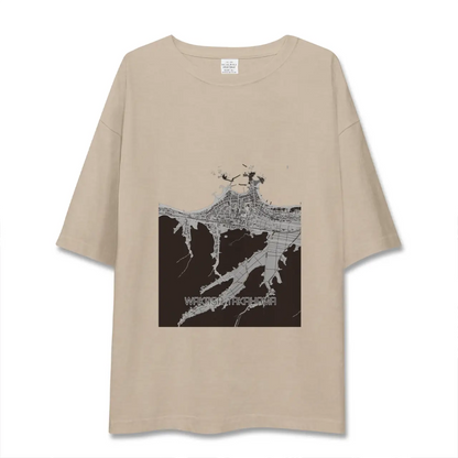 【若狭高浜（福井県）】地図柄ビッグシルエットTシャツ