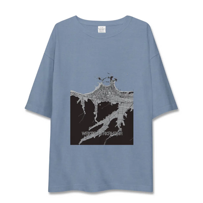 【若狭高浜（福井県）】地図柄ビッグシルエットTシャツ