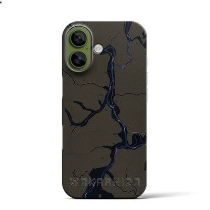 【若代（岡山県）】地図柄iPhoneケース（バックカバータイプ）