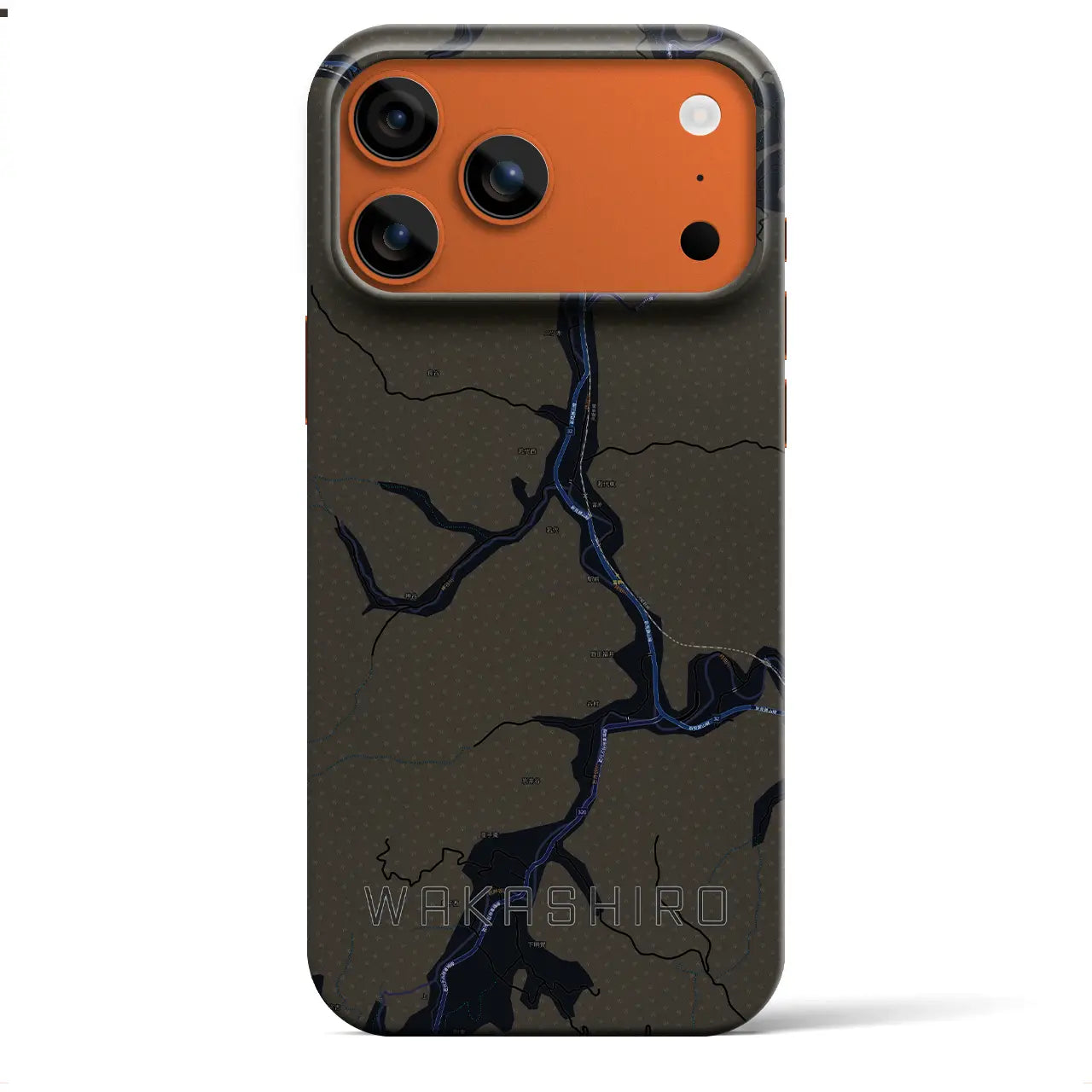 【若代（岡山県）】地図柄iPhoneケース（バックカバータイプ）