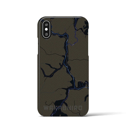 【若代（岡山県）】地図柄iPhoneケース（バックカバータイプ）