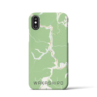 【若代（岡山県）】地図柄iPhoneケース（バックカバータイプ）