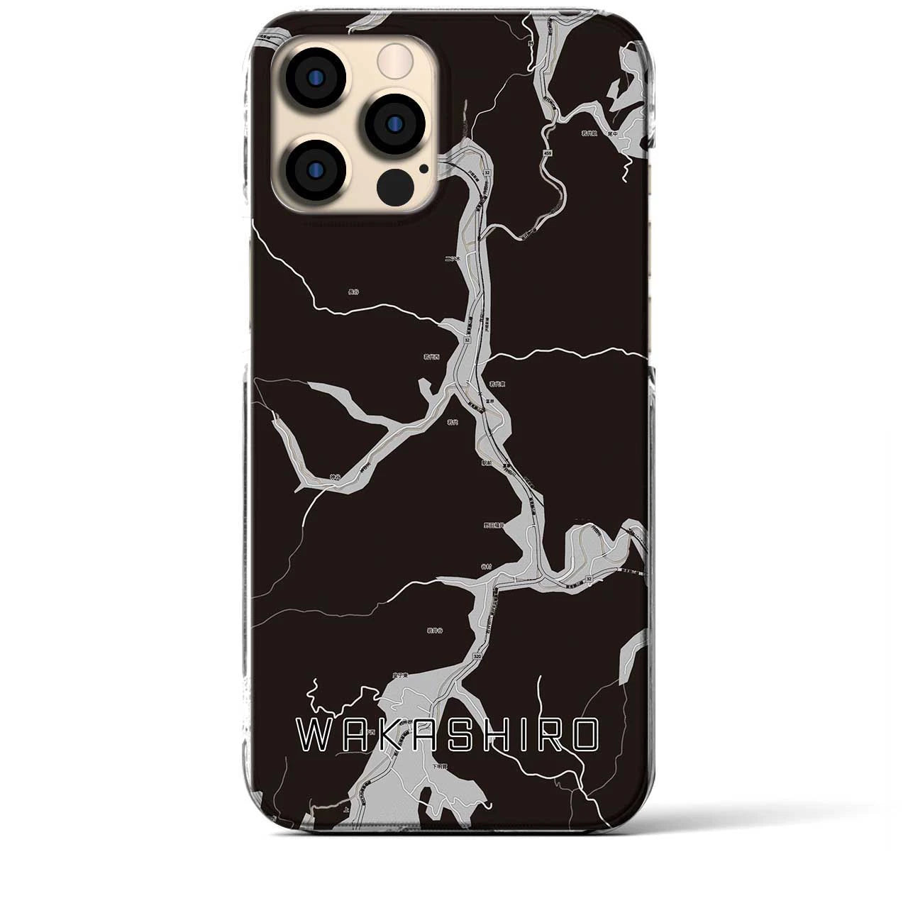 【若代（岡山県）】地図柄iPhoneケース（クリアタイプ）