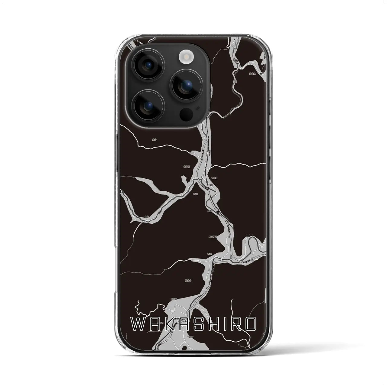 【若代（岡山県）】地図柄iPhoneケース（クリアタイプ）