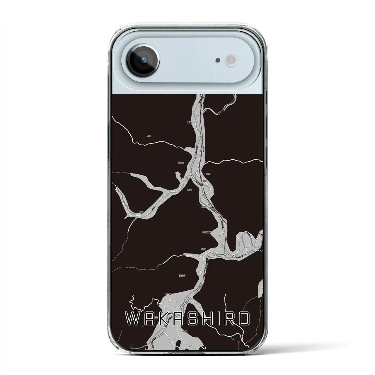 【若代（岡山県）】地図柄iPhoneケース（クリアタイプ）