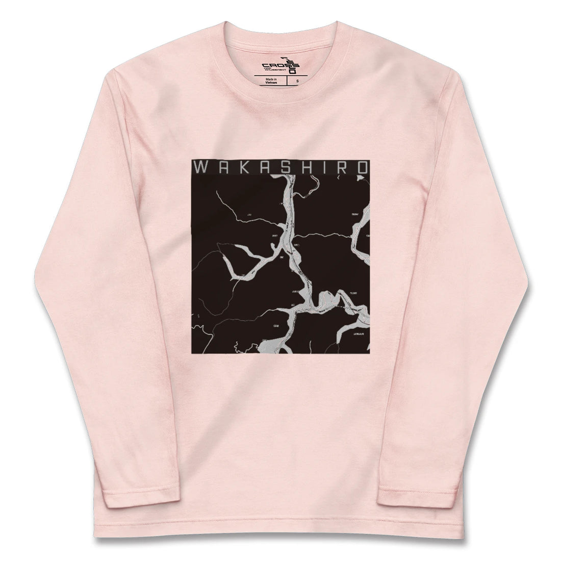 【若代（岡山県）】地図柄ロングスリーブTシャツ
