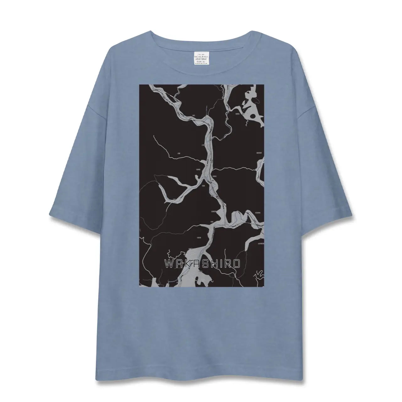 【若代（岡山県）】地図柄ビッグシルエットTシャツ