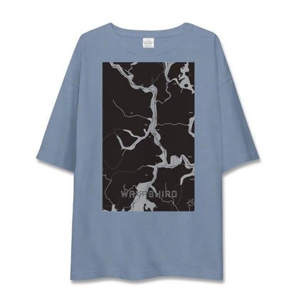 【若代（岡山県）】地図柄ビッグシルエットTシャツ