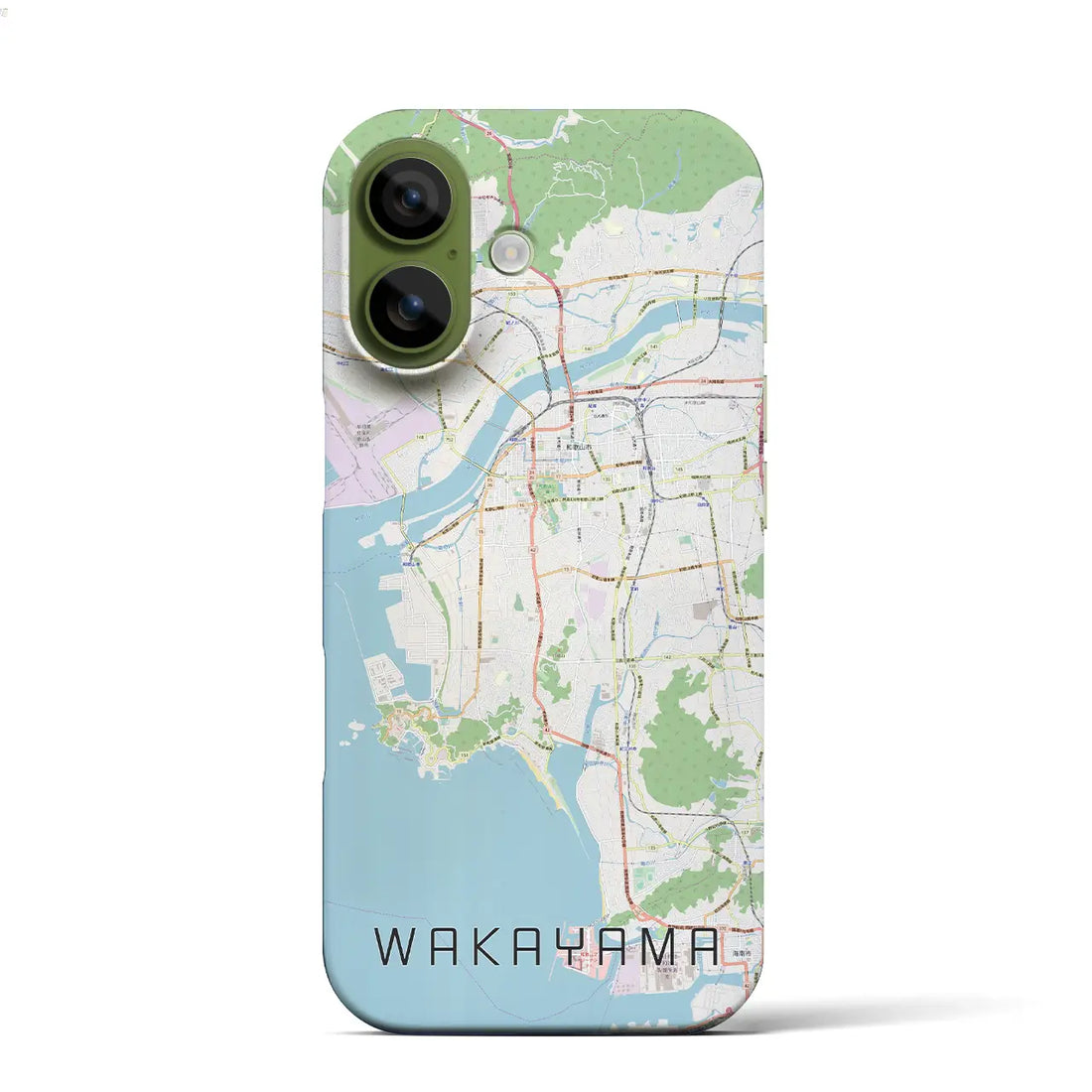 【和歌山(和歌山県)】地図柄iPhoneケース(バックカバータイプ)ブラック・iPhone 17 Pro Max 用