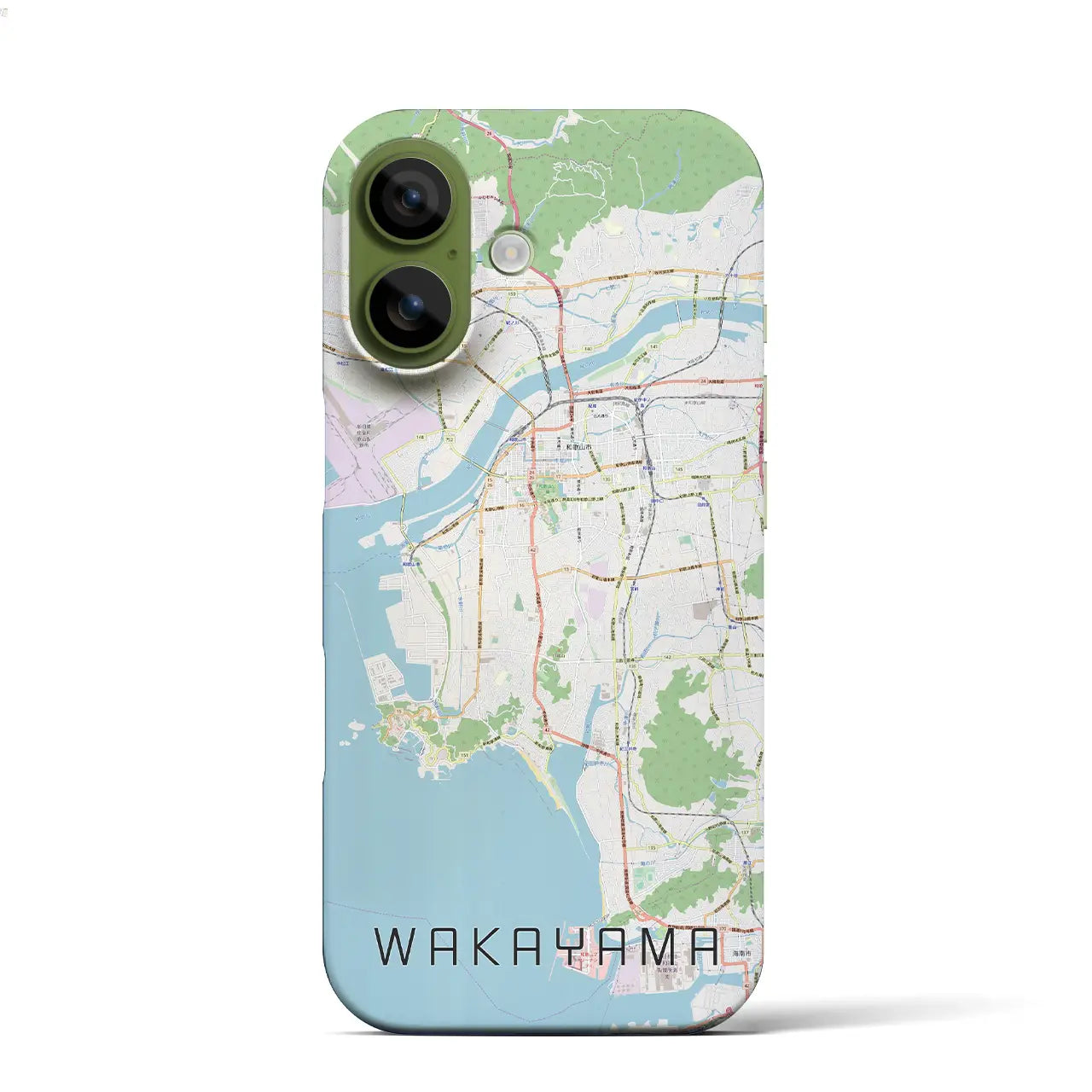 【和歌山（和歌山県）】地図柄iPhoneケース（バックカバータイプ）