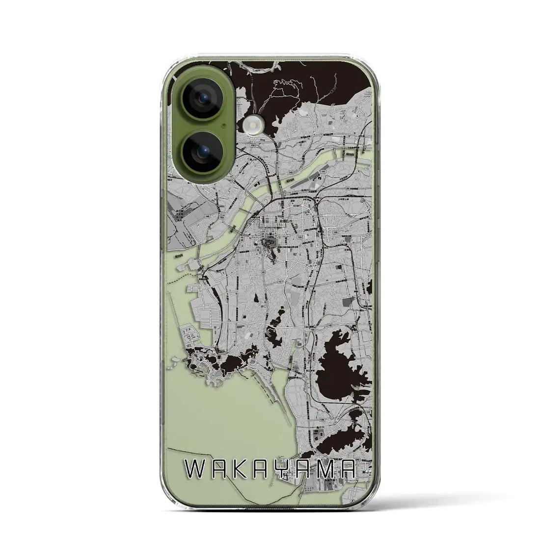 【和歌山(和歌山県)】地図柄iPhoneケース(クリアタイプ)モノトーン・iPhone 17 Pro Max 用