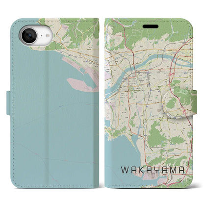 【和歌山（和歌山県）】地図柄iPhoneケース（手帳タイプ）