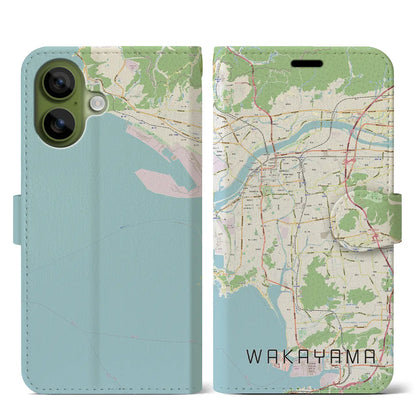 【和歌山（和歌山県）】地図柄iPhoneケース（手帳タイプ）