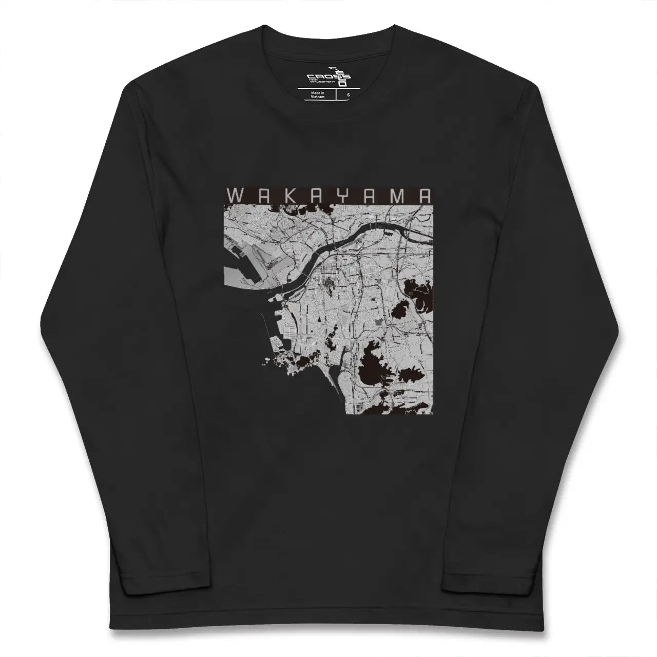 【和歌山（和歌山県）】地図柄ロングスリーブTシャツ