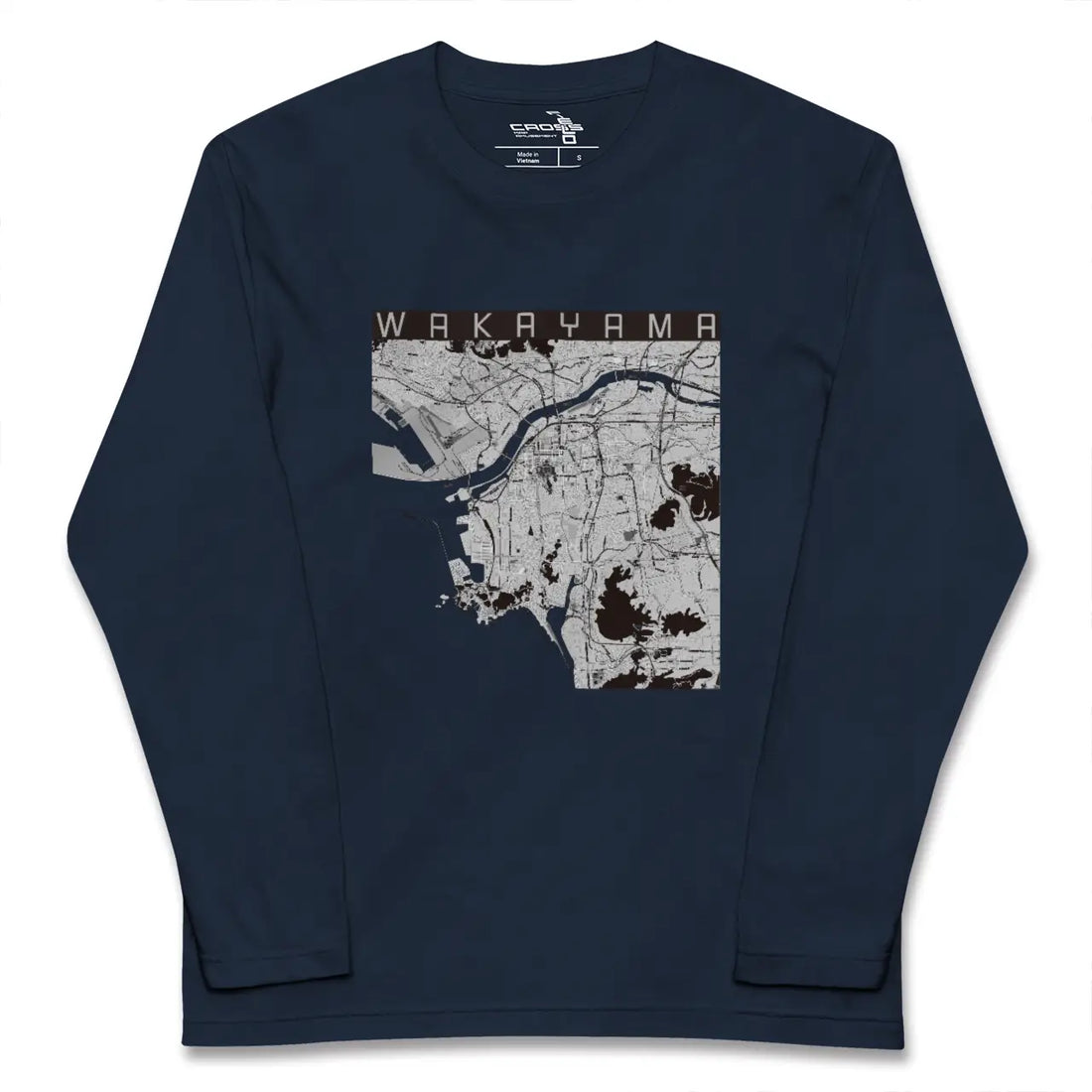 【和歌山（和歌山県）】地図柄ロングスリーブTシャツ