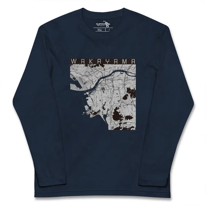【和歌山（和歌山県）】地図柄ロングスリーブTシャツ