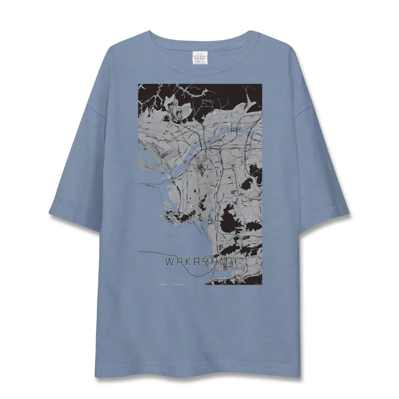 【和歌山（和歌山県）】地図柄ビッグシルエットTシャツ